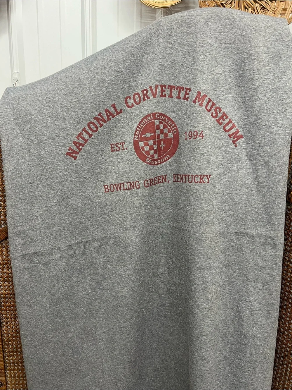 Corvette museum blanket 1994 bowling green Kentucky throw